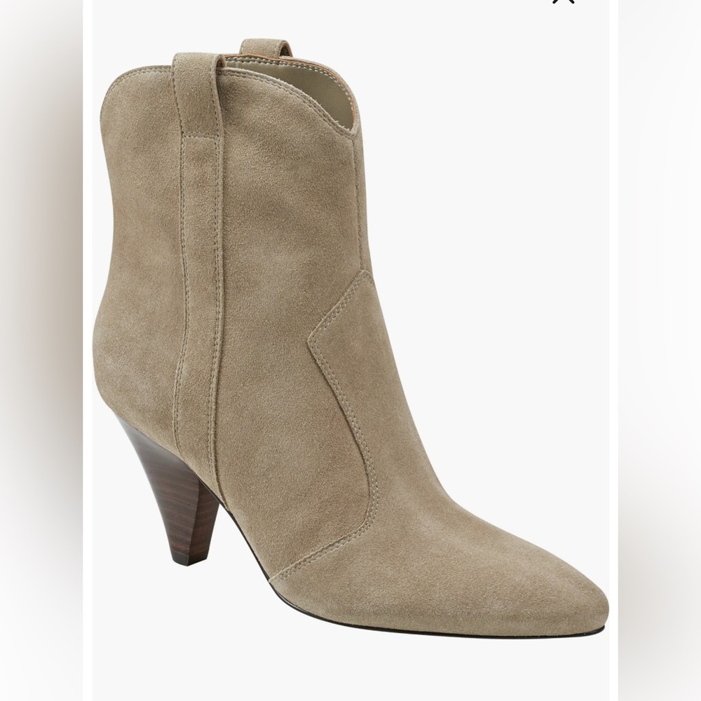 Isabel Marant Style Suede Western Ankle boots